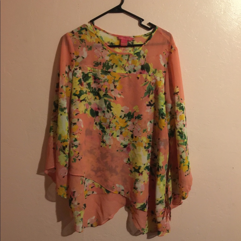 Sunny Leigh Floral Pink Top